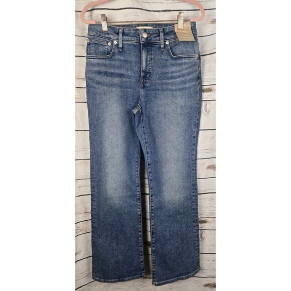Madewell Curvy Kick Out Jeans Mid Rise Flare Leg Womens 28 NEW Vintage Wash